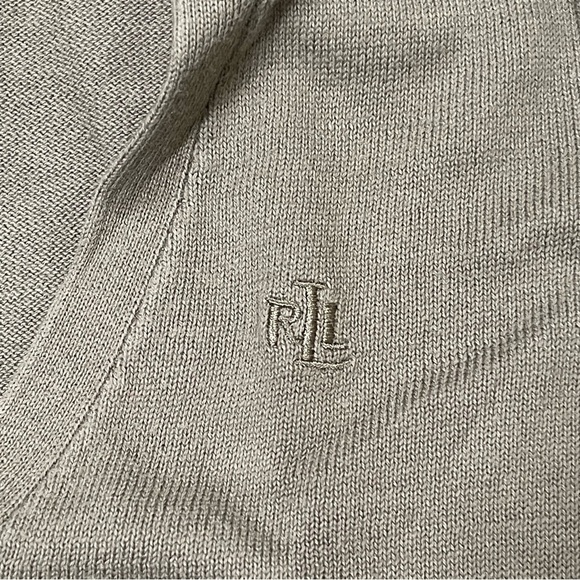 Lauren Ralph Lauren Sweater Top Size S V-neck Olive green - Picture 7 of 7